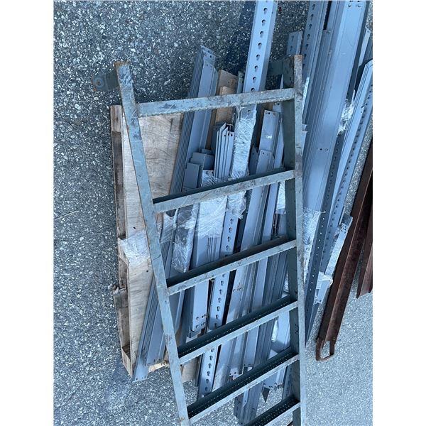 Large group of misc. - includes mesh deckings,cart, easy racking/ladder etc