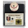 Image 2 : Giants Gaylord Perry Signed Thumbprint Baseball LE # 182/200 w/ Display Case BECKETT