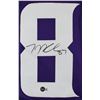 Image 2 : T.J. Hockenson Authentic Signed Purple Pro Style Jersey BECKETT COA