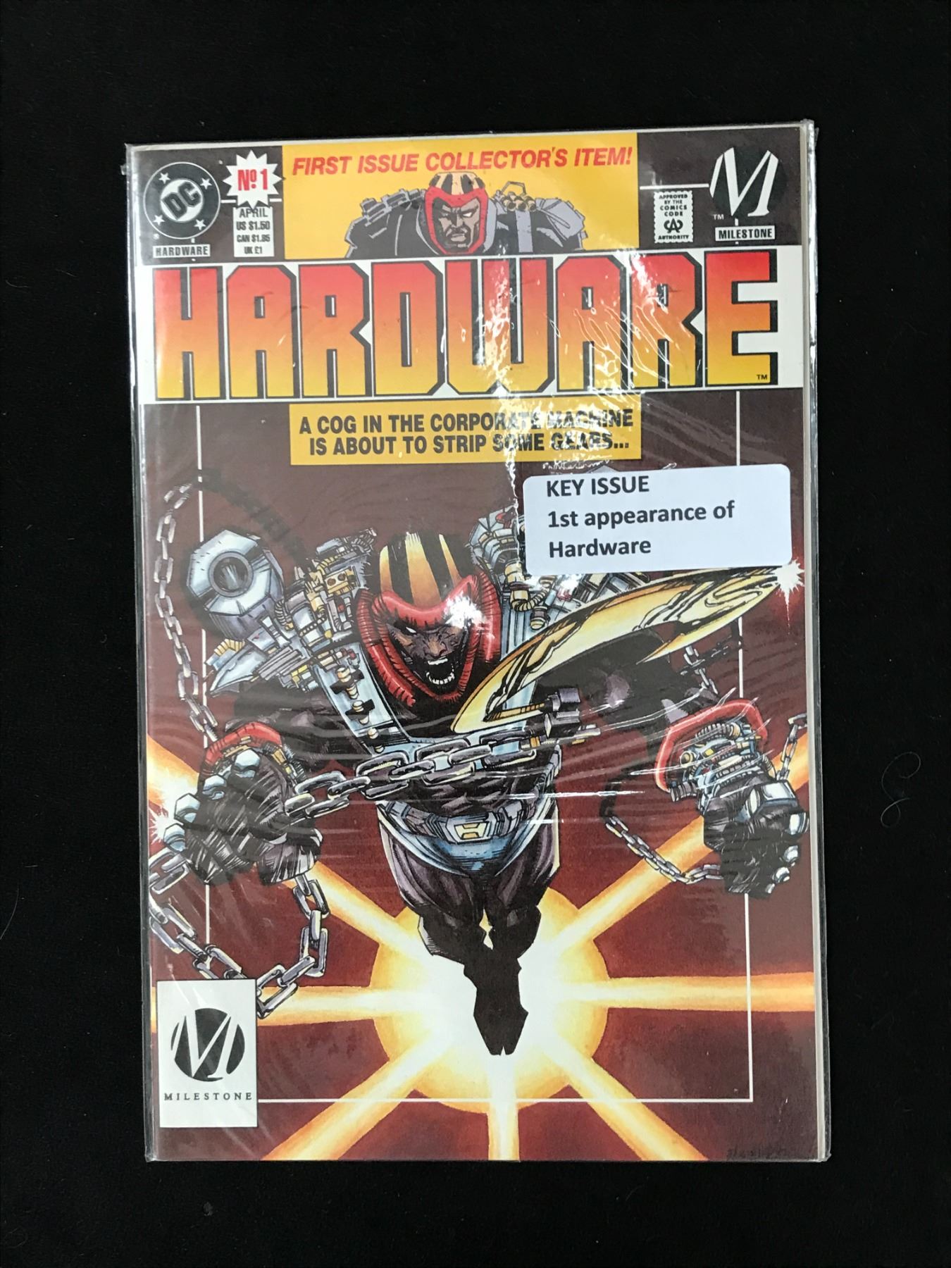 DC COMICS NO.1 HARDWARE (1ST APP OF HARDWARE)