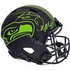 Image 1 : RUSSELL WILSON AND DK METCALD DUAL SIGNED FULL SIZE ECLIPSE HELMET (BECKETT COA)