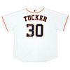 Image 1 : KYLE TUCKER SIGNED HOUSTON ASTROS NIKE BASEBALL JERSEY (BECKETT COA)