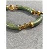 Image 2 : 1950's Genuine BC Jade Bracelet with Safety Chain Original Clasp
