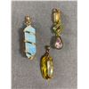 Image 1 : 2 Vintage Glass Pendants