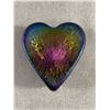 Image 1 : Robert Held Handmade in Canada Art Glass Heart Shape Paperweight Small Chip