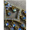 Image 2 : Large Vintage Rhinestone Dangle Chandelier Earrings Original Patina. 4" L