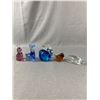 Image 2 : 5 Art Glass Animal Paperweights