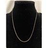 Image 1 : 16" Boxlink Sterling Chain/Necklace