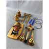 Image 1 : Vintage Wooden Ware Lot, Ukranian Spoons Etc