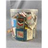 Image 1 : Vintage Collectible Match Books In Plastic Humidor (No lid)