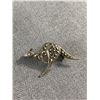 Image 2 : Sterling Kangaroo Brooch 3.28 Grams & Sterling Ring 5.53 Grams