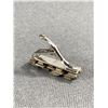 Image 2 : Unusual Heavy Sterling Tie Clip 10.37 Grams