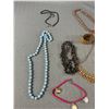 Image 2 : Group Lot Of 8 Necklaces & 6 Bracelets/Bangles