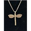 Image 2 : Sterling Necklace w/ Dragonfly 3.74 Grams