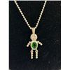 Image 2 : Sterling Necklace w/Pendant 5.05 grams