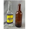 Image 2 : Vintage Lot - A&W Embosed Bottle, Nugrape Soda, Airplane Glass & Bull Made In Japan