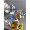 Image 2 : Sports Lot - Baseball Light Cover, Autographed Baseballs, Sports Cards, Indy Coffee Cup & More