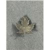 Image 2 : Large Sterling Maple Leaf Brooch