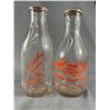 Image 2 : Lot Of 3 Vintage Milk Bottles