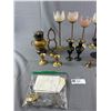 Image 2 : Vintage Collectible Lot of Brass Lamps etc