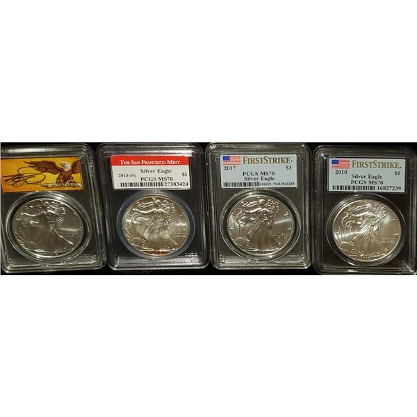 PCGS MS70 Silver Eagles