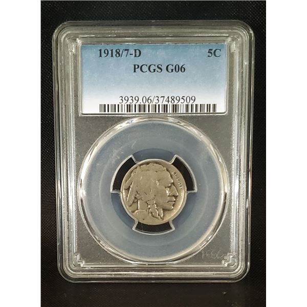 1918/7 D Buffalo Nickel