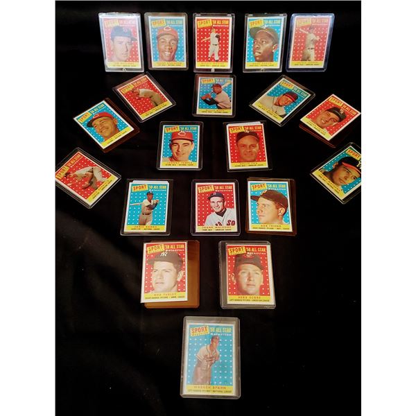 1958 All Star Baseball Cards