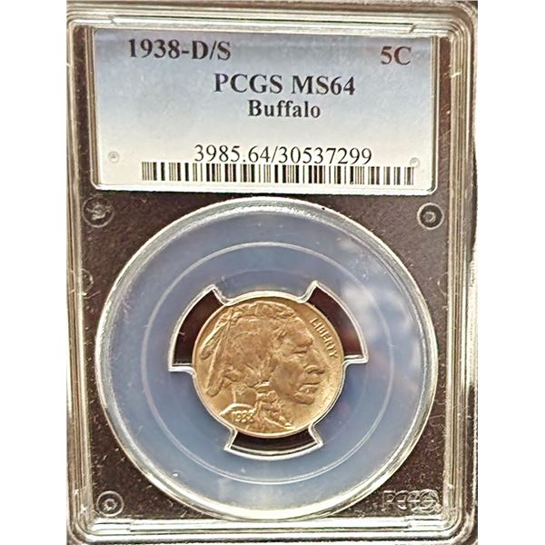 1938 D/S Buffalo Nickel