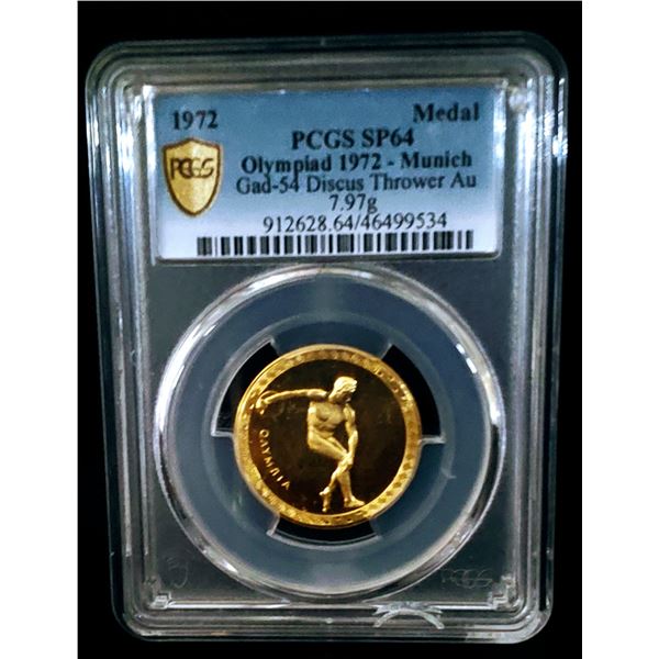Olympiad 1972 Gold Commerative Medal