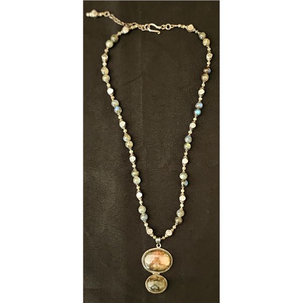 Labradorite Silver Necklace