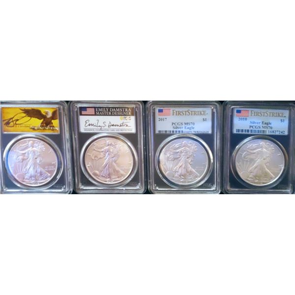 PCGS MS70 Silver Eagles