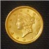 Image 1 : 1854 $1 Gold Coin