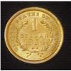 Image 2 : 1854 $1 Gold Coin