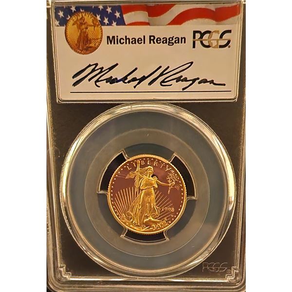 1998 W Michael Reagan $10 Gold