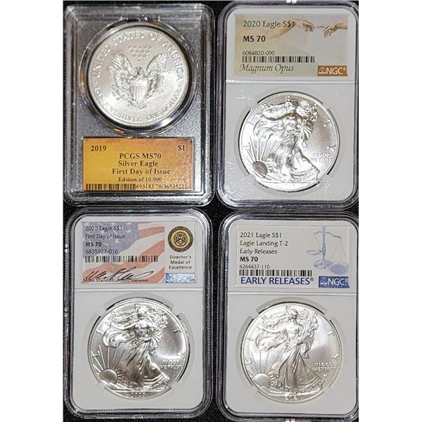 MS70 Silver Eagles