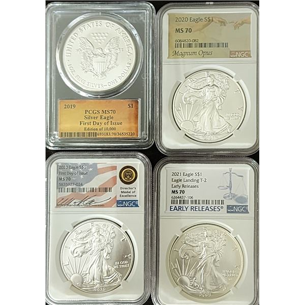 MS70 Silver Eagles