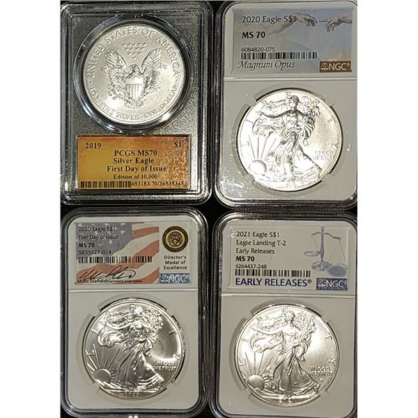 MS70 Silver Eagles