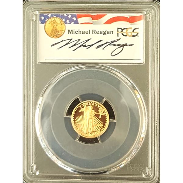 2001 W Michael Reagan $5 Gold