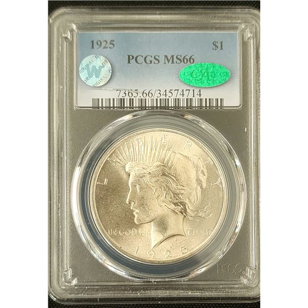 1925 Peace Dollar MS66