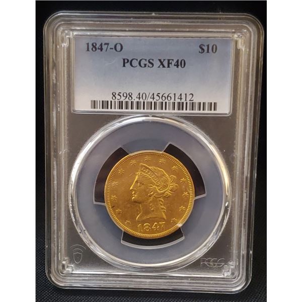 1847 O $10 Gold Eagle