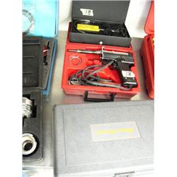Audio Tech Probe Diagnostic Listening Tool and a Mac Tool Heavy Duty Soldering Gun and a Bluepoint R
