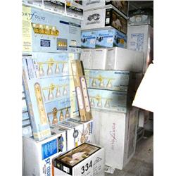 2-52" Ceiling Fans by Harvard Breeze White and Polished Brass, 1-Polished Brass Clear Floral Glass S