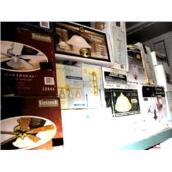 1-Hawthorne 52" Ceiling Fan with Light 5 White Blades, 1-Hawthorne 52" Ceiling Fan with Light 5 Waln