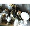 Image 8 : Large Lot of Misc. Out of Box Light Fixtures, Globes, Ceiling Fans and Floor Tiles (16)