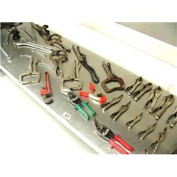 Large Lot of Alligator Pliers, Crescent Wrenches, etc.  (1)