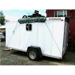 1 White 12' 6" Econolite Trailer with 2 Windows and Sky light(16)