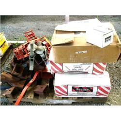 44 S-5 Clamps, 7 Boxes Beadex Wallboard Joint Tape 10 500' Rolls per Box, 1 box HAZ Waste bags Print