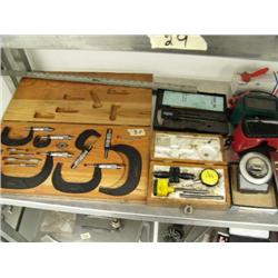 Fabulous Set of Micrometers, Levels, Calipers etc.  (1)