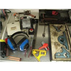 Set of Allen Wrenches, Tape Measures, Levels, etc.  (1)