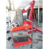 Image 1 : Ex-cell Two Ton Engine Crane, MDL: W1000 and 1 Snap-On Shop Cart, 1 Master Mechanic MDL 621 Empty To